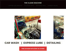 Tablet Screenshot of cleanmachinecarwashli.com